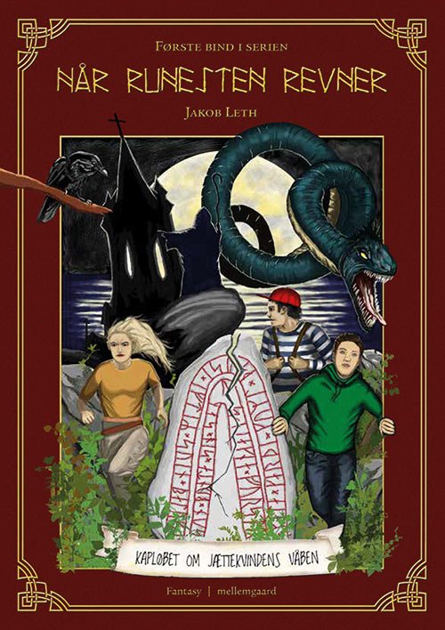 Cover for Jakob Leth · Når runesten revner: Kapløbet om jættekvindens våben (Sewn Spine Book) [1. Painos] (2019)