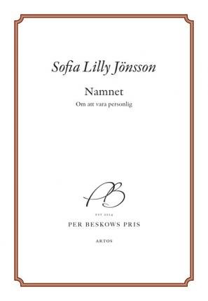Cover for Sofia Lilly Jönsson · Namnet - Om att vara personlig (Bok) (2022)