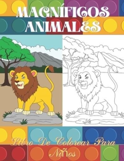 Cover for Aida Cuesta · Magnificos animales - Libro De Colorear Para Ninos (Pocketbok) (2020)