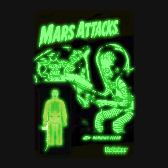 Cover for Mars Attacks: Super7 · Reaction Figure Wave 2 - Burning Flesh (Glow) (MERCH) (2022)
