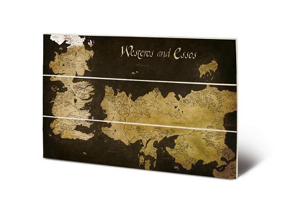 Cover for Wood Poster · GAME OF THRONES - Wood Print 20x29.5 - Westeros &amp; (MERCH) (2019)