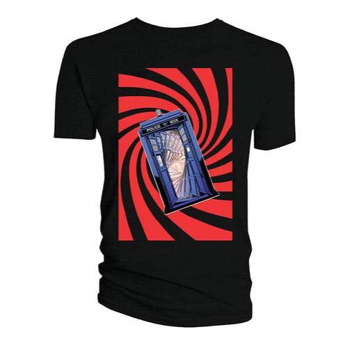 Cover for Doctor Who · Doctor Who: Tardis Swirl (T-Shirt Uomo Tg. M) (N/A) [size M] [Black - Unisex edition]
