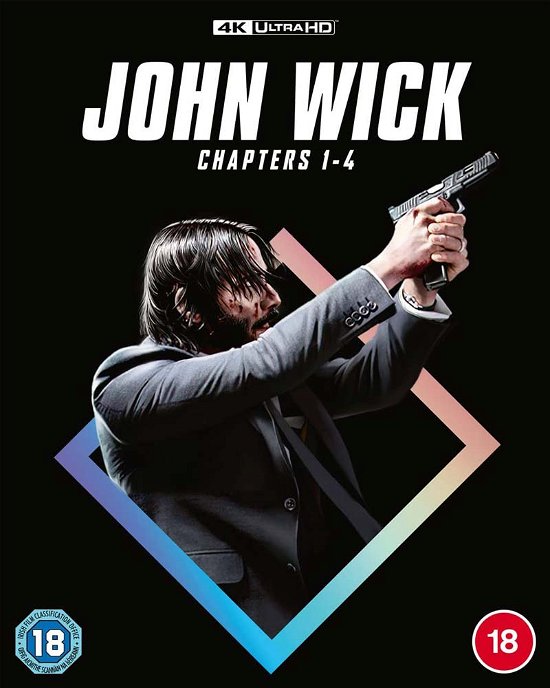 Cover for John Wick 1  4 Boxset Uhd · John Wick 1-4 Boxset (4K Ultra HD/BD) (2023)