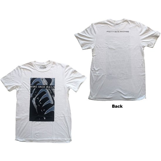 Nine Inch Nails Unisex T-Shirt: Pretty Hate Machine (Back Print) - Nine Inch Nails - Koopwaar -  - 5056368688188 - 