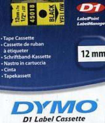 Cover for Dymo · Dy D1 12mmx7m Blk / ylw Tape Eu/anz (Merchandise) (MERCH) (2017)