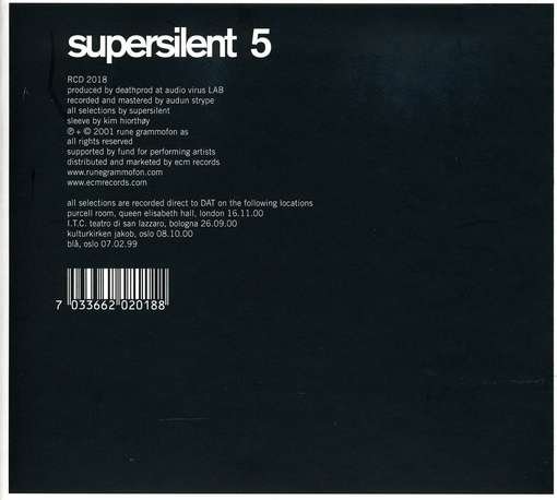 Cover for Supersilent · 5 (CD) (2013)