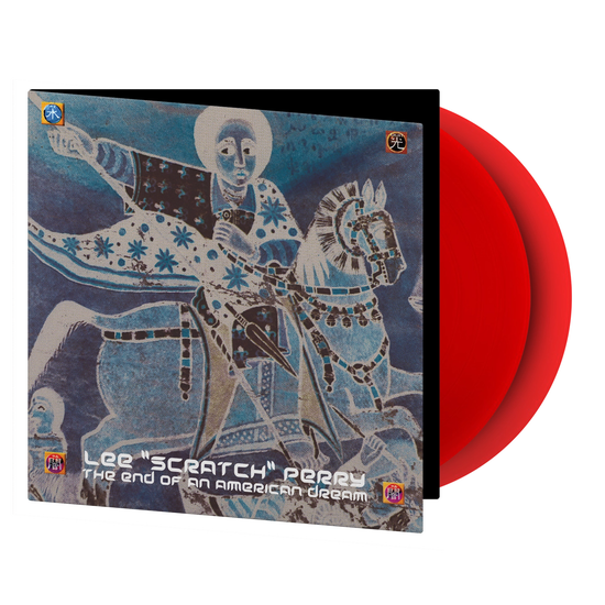 Cover for Lee &quot;scratch&quot; Perry · The End Of An American Dream (LP) [Translucent Red Vinyl edition] (2024)