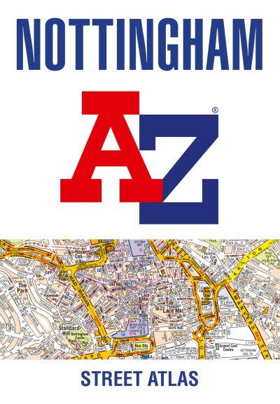 Cover for A-Z Maps · Nottingham A-Z Street Atlas (Paperback Book) [9 Revised edition] (2021)