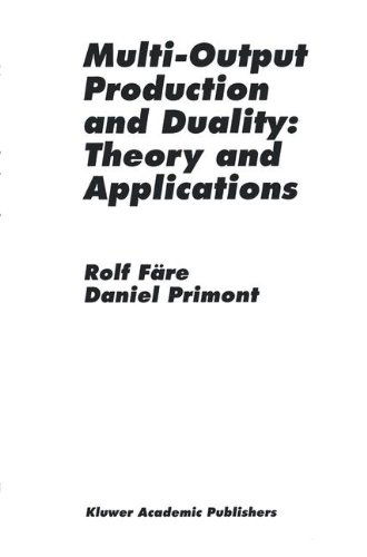 Cover for Rolf Fare · Multi-Output Production and Duality: Theory and Applications (Hardcover Book) [1995 edition] (1994)