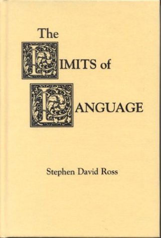 Cover for Stephen David Ross · The Limits of Language (Gebundenes Buch) (1993)