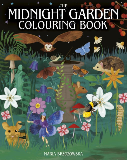 Cover for Maria Brzozowska · The Midnight Garden Colouring Book: Over 45 Enchanting Images - Arcturus Creative Colouring (Paperback Book) (2025)