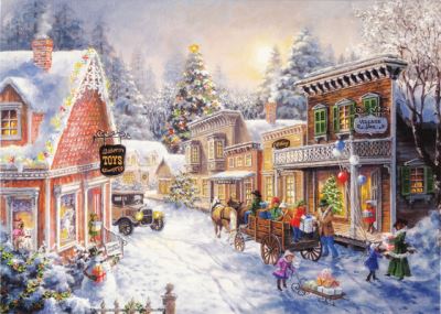 Cover for Peter Pauper Press Inc. · Country Village Deluxe Boxed Holiday Cards (Cards) (2022)