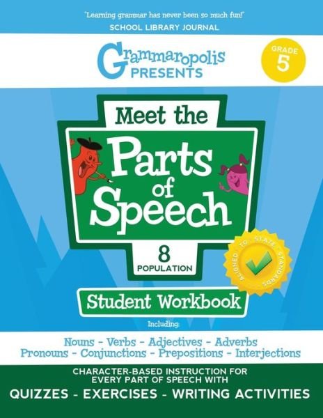 Cover for Coert Voorhees · The Parts of Speech Workbook, Grade 5 - Grammaropolis Grammar Workbooks (Pocketbok) (2020)