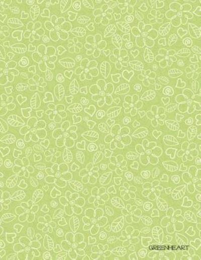 Cover for Journal Jungle Publishing · Greenheart: 64-page Thin Writing Journal - Diary / Notebook (8.5 x 11 Inches / Green) (Paperback Book) (2016)