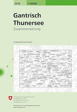 Cover for Switzerland Swisstopo · Gantrisch / Thuner See 2018 (Map) (2020)