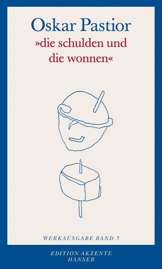 Cover for Pastior · Die Schulden Und Die Wonnen (Book)