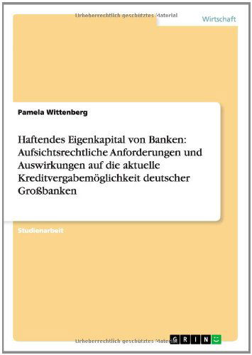 Cover for Wittenberg · Haftendes Eigenkapital von B (Book) [German edition] (2014)