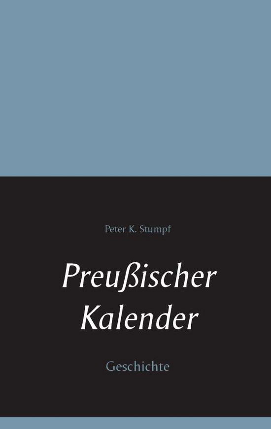 Cover for Stumpf · Preußischer Kalender (Book) (2016)