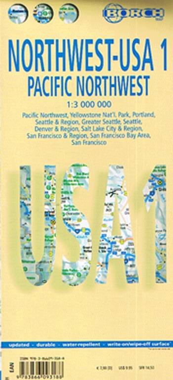 Cover for Borch GmbH · Borch Map Northwest-usa, Pacific Northw (Map) (2022)
