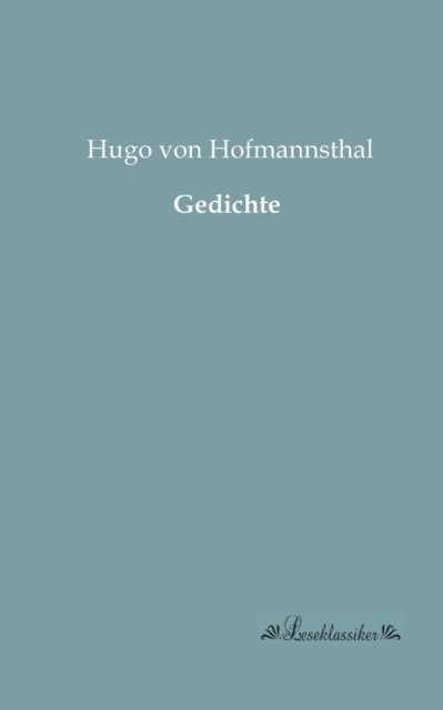 Cover for Hugo Von Hofmannsthal · Gedichte (Pocketbok) [German edition] (2013)