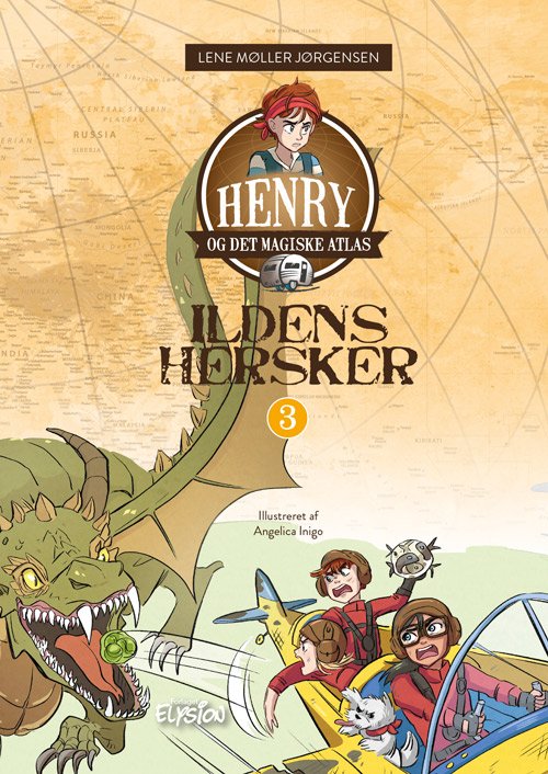Cover for Lene Møller Jørgensen · Henry og det magiske atlas: Ildens Hersker (Hardcover Book) [1. Painos] (2022)