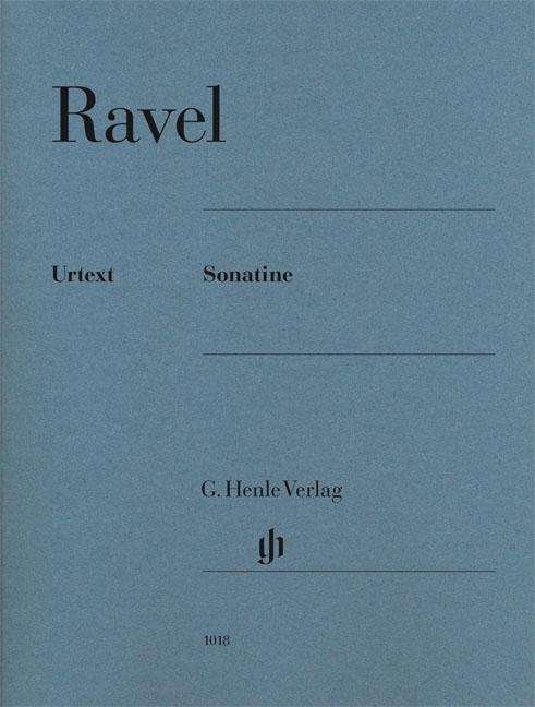 Sonatine,Kl.HN1018 - Ravel - Libros - SCHOTT & CO - 9790201810188 - 6 de abril de 2018