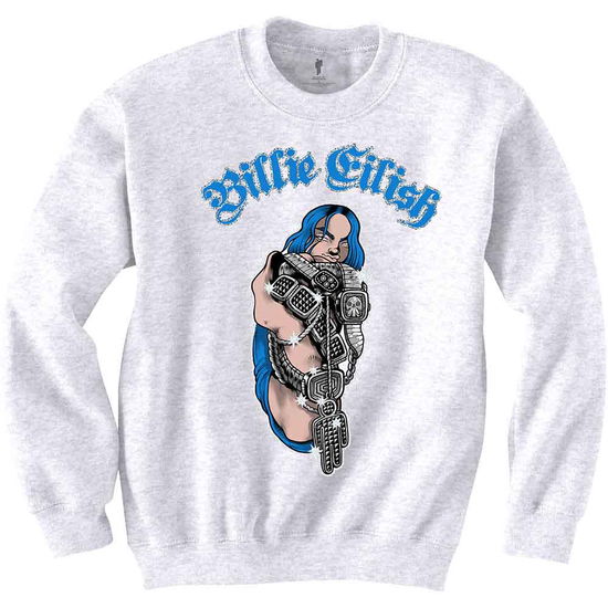 Cover for Billie Eilish · Billie Eilish Unisex Sweatshirt: Bling (Bekleidung)