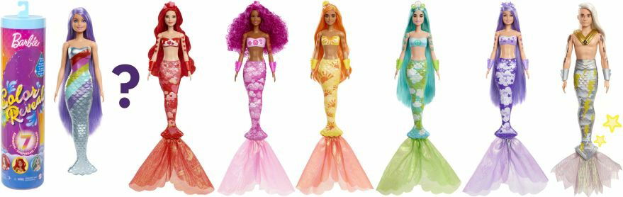 mermaid barbie color reveal