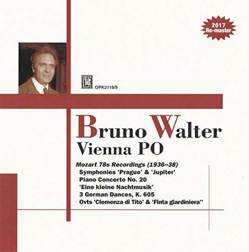 Cover for Mozart / Walter · Bruno Walter Conducts the Vienna Po (CD) (2017)