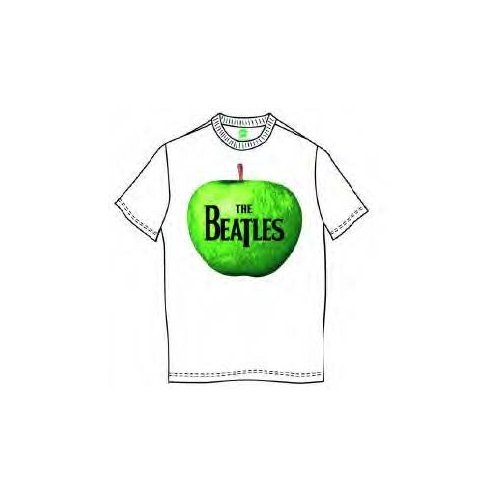 Cover for The Beatles · The Beatles Unisex T-Shirt: Apple Logo (T-shirt) [size S] [White - Unisex edition]