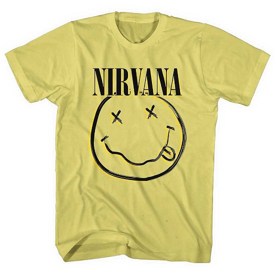 Nirvana Unisex T-Shirt: Inverse Happy Face - Nirvana - Merchandise -  - 5056561037189 - 