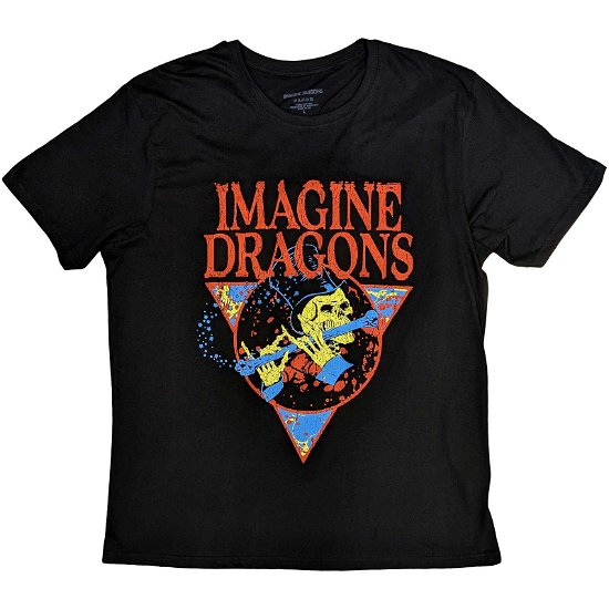 Imagine Dragons Unisex T-Shirt: Skeleton Flute - Imagine Dragons - Produtos -  - 5056561095189 - 