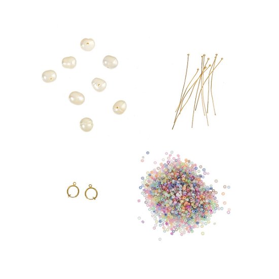 Cover for Me &amp; My Box · Mini Jewelry Kit Ear Clips - Pearl - 18k Gold Plated - Box901020 (Toys)