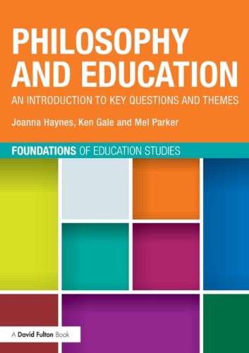 Cover for Haynes, Joanna (University of Plymouth, UK) · Philosophy and Education: An introduction to key questions and themes - Foundations of Education Studies (Paperback Book) (2014)