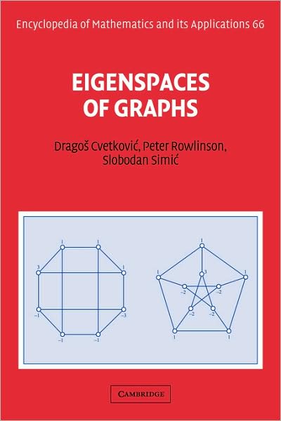 Cover for Cvetkovic, Dragos (Univerzitet u Beogradu, Yugoslavia) · Eigenspaces of Graphs - Encyclopedia of Mathematics and its Applications (Pocketbok) (2008)