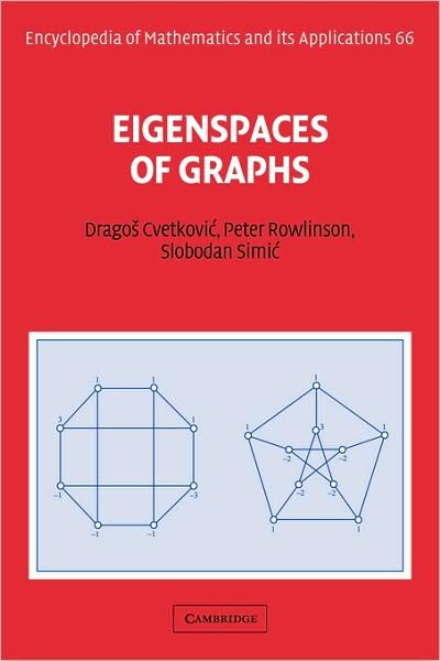 Cover for Cvetkovic, Dragos (Univerzitet u Beogradu, Yugoslavia) · Eigenspaces of Graphs - Encyclopedia of Mathematics and its Applications (Paperback Bog) (2008)