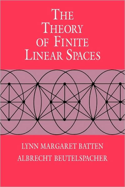 Cover for Batten, Lynn Margaret (Professor, University of Manitoba, Canada) · The Theory of Finite Linear Spaces: Combinatorics of Points and Lines (Paperback Book) (2009)