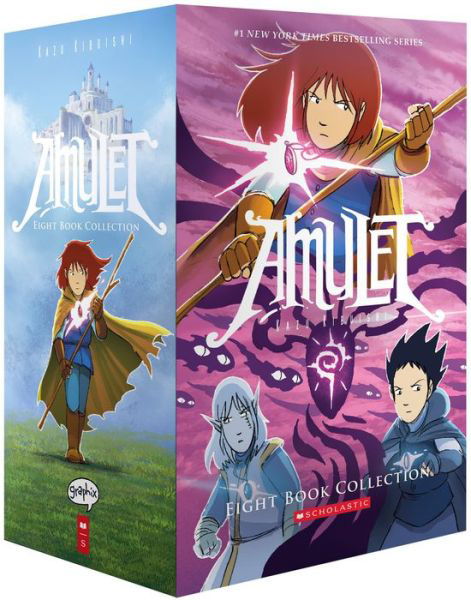 Amulet Box set 1-8 Graphix - Amulet - Kazu Kibuishi - Bøger - Scholastic US - 9781338328189 - 5. august 2021