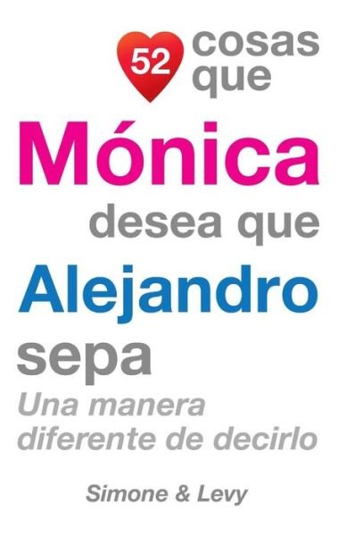Cover for J L Leyva · 52 Cosas Que Monica Desea Que Alejandro Sepa: Una Manera Diferente De Decirlo (Pocketbok) (2014)