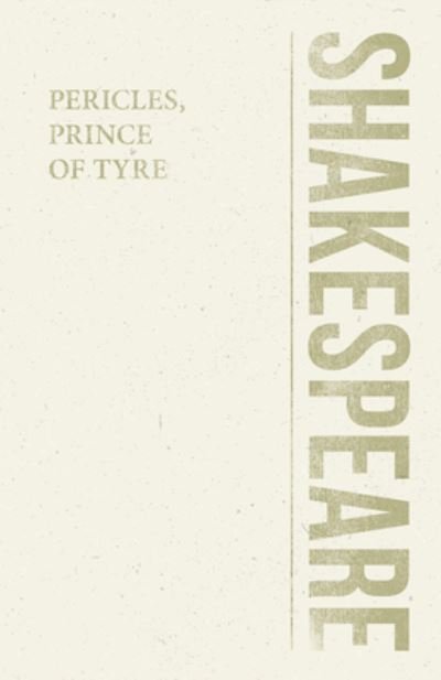 Cover for William Shakespeare · Pericles, Prince of Tyre (Paperback Book) (2018)