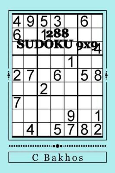 Cover for C Bakhos · 288 SUDOKU 9x9 (Paperback Book) (2016)