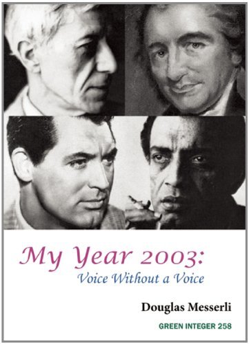Cover for Douglas Messerli · My Year 2003: Voice Without a Voice: Voice Without a Voice (Paperback Book) (2013)