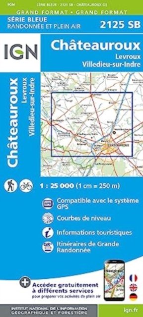 Chateauroux / Levroux / Villedieu-sur-Indre - Serie Bleue (Map) (2023)