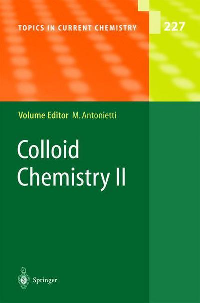 Cover for Markus Antonietti · Colloid Chemistry II - Topics in Current Chemistry (Hardcover Book) [2003 edition] (2003)