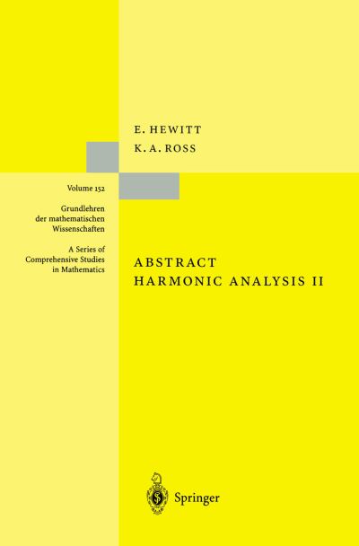 Cover for Edwin Hewitt · Abstract Harmonic Analysis: Structure and Analysis for Compact Groups Analysis on Locally Compact Abelian Groups - Grundlehren der mathematischen Wissenschaften (Paperback Bog) [1st ed. 1970. 2nd printing 1994 edition] (1994)