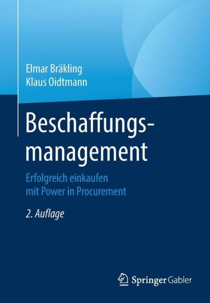 Cover for Bräkling · Beschaffungsmanagement (Bog) [2nd 2., Aktualisierte Und Uberarb. Aufl. 2019 edition] (2019)
