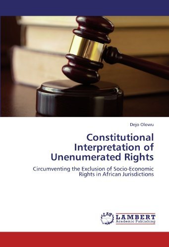 Cover for Dejo Olowu · Constitutional Interpretation of Unenumerated Rights: Circumventing the Exclusion of Socio-economic Rights in African Jurisdictions (Paperback Bog) (2012)