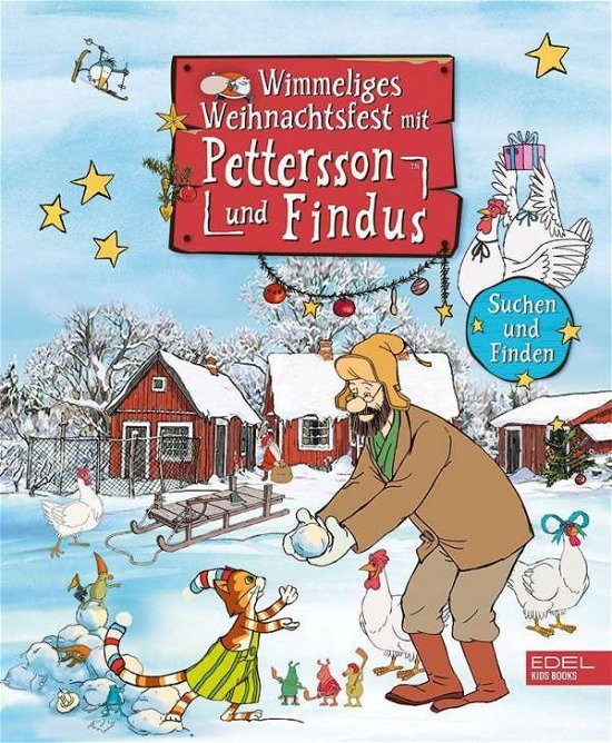 Cover for Sven Nordqvist · Wimmeliges Weihnachtsfest mit Pettersson und Findus (Board book) (2021)