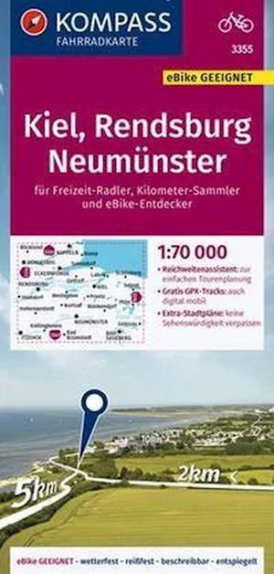 Cover for Mair-Dumont / Kompass · Kompass Fahrradkarte: Kiel, Rendsburg, Neumünster (Hardcover bog) (2022)