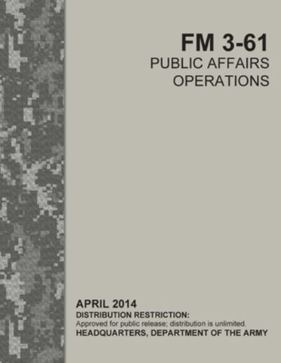 Cover for U S Army · FM 3-61 Public Affairs Operations (Paperback Book) (2021)